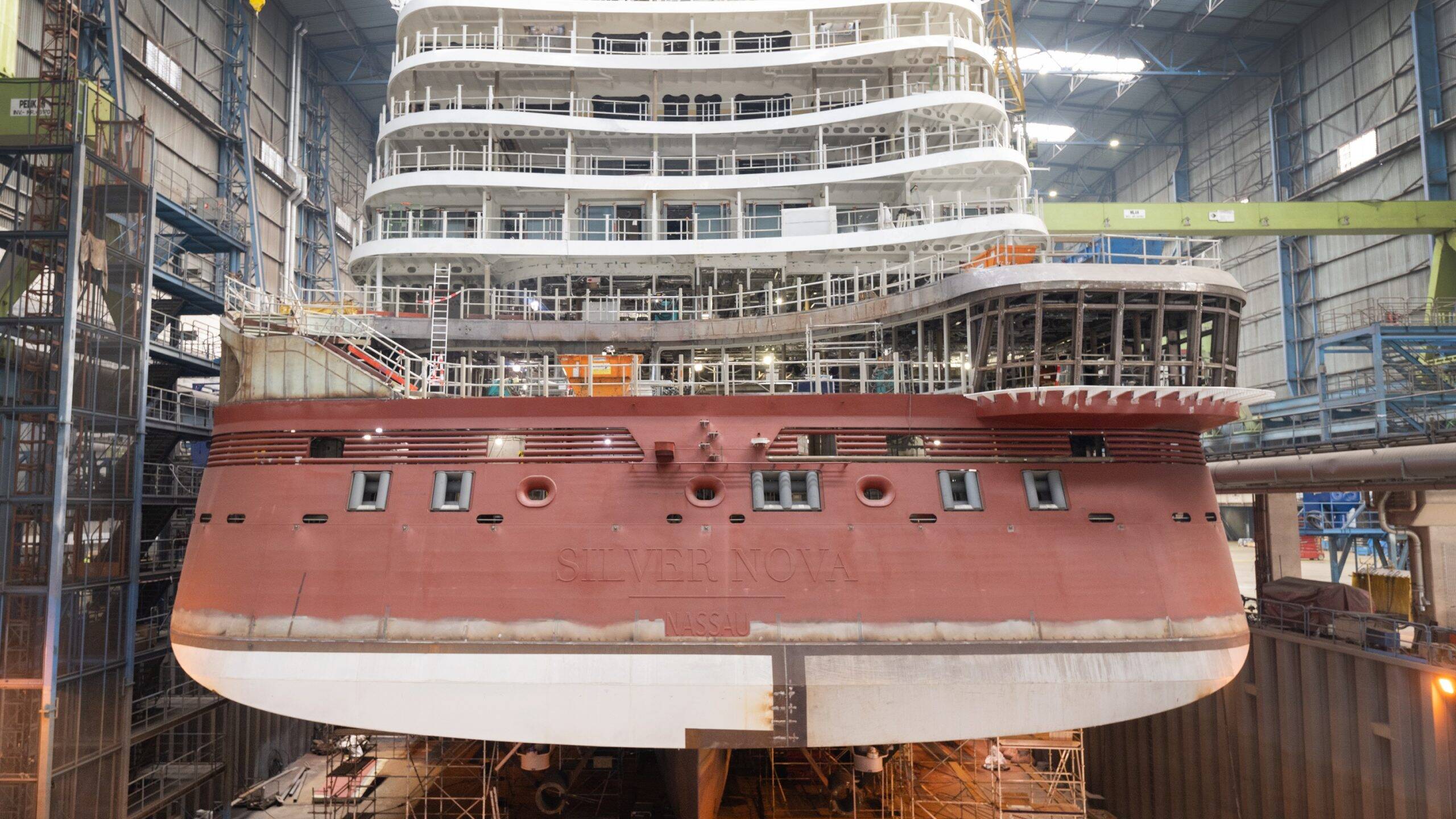Die Silver Nova ist einer von zwei beeindruckenden Neubauten der MEYER WERFT. Foto: MEYER WERFT