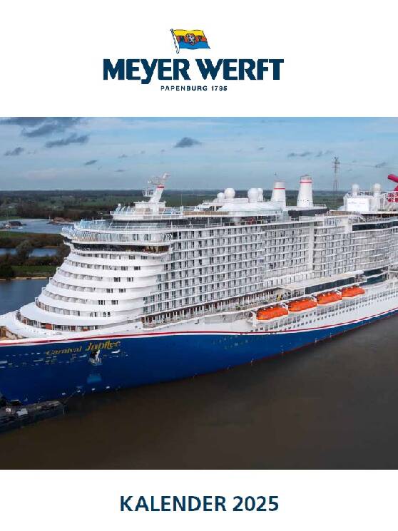 Foto Kalender Meyer Werft 2025