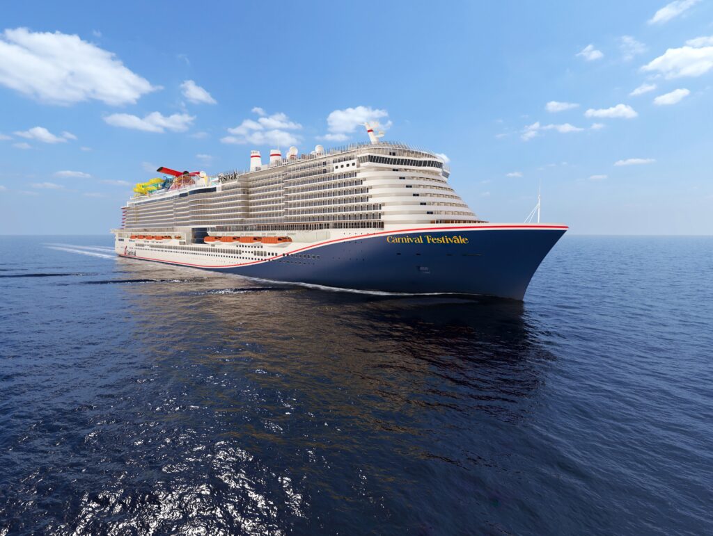 Die Carnival Festivale debütiert im Frühjahr 2027. Grafik: Carnival Cruise Line